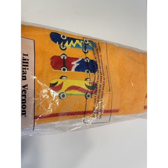 Vintage Lillian Vernon Orange Travel/ Beach Skateboard Bag Large Pocket New - Picture 2 of 6